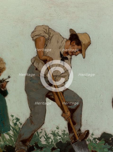 L'horticulture : Esquisse pour l'école de la rue Château-Landon, 10ème arrondissement..., c.1881. Creator: Jules Didier.