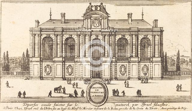 L'Hostel de Vandosme a Paris, 1652. Creator: Israel Silvestre.