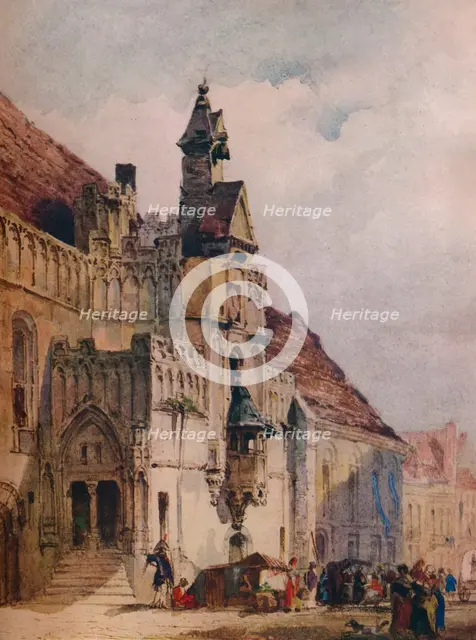 'L' hotel de Ville, St Omer', 1867. Artist: Thomas Shotter Boys.