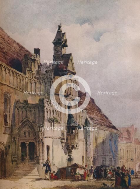 'L' hotel de Ville, St Omer', 1867. Artist: Thomas Shotter Boys.