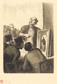 L'Hotel des Commissaires-priseurs: L'Expert, 1863. Creator: Charles Maurand