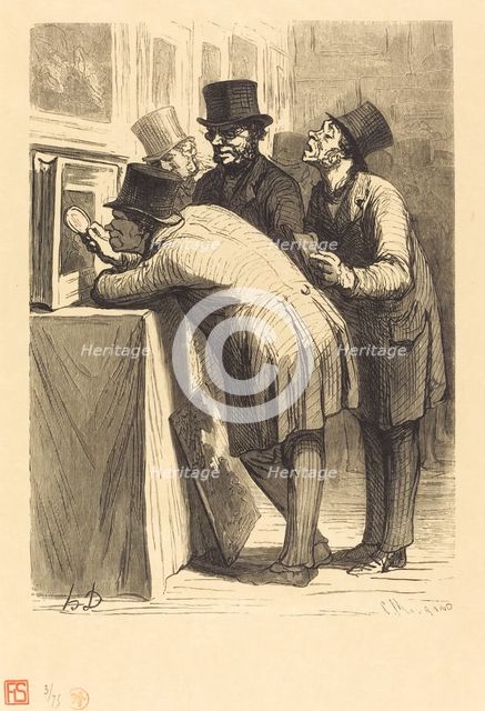 L'Hotel des ventes: L'Amateur, 1863. Creator: Charles Maurand.