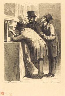 L'Hotel des ventes: L'Amateur, 1863. Creator: Charles Maurand