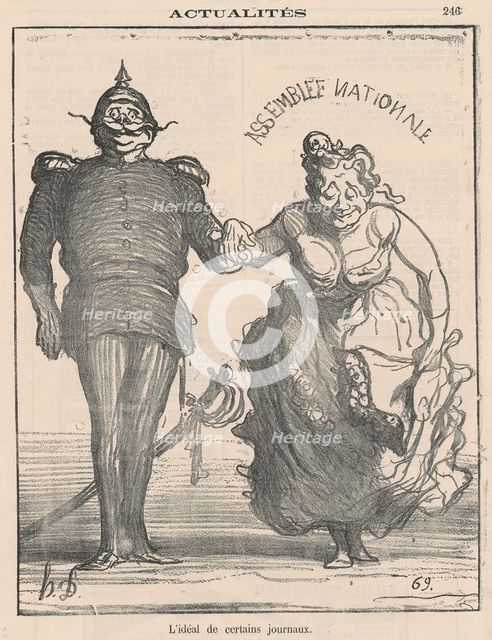 L'idéal de certains journaux, 19th century. Creator: Honore Daumier.