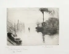 L'Ile Lacroix, a Rouen, 1883. Artist: Camille Pissarro