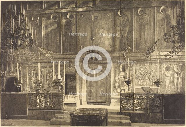 L'Inconestase de la Cathedrale de l'Assomption, 1883. Creator: Auguste Lepere.
