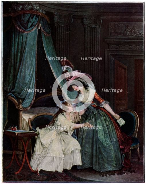 'L'Indiscretion', 1786 (1931).Artist: Jean-François Janinet   
