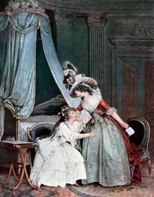 L'Indiscretion 18th or 19th century (1905).Artist: Jean-François Janinet