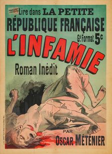 L'Infamie, 1890. Creator: Jules Cheret