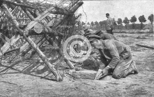 'L'instruction de la Nouvelle armee Belge; L'entrainement de la Nouvelle armee Belge..., 1916. Creator: Unknown.