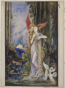 L'Inspiration, c. 1893. Creator: Gustave Moreau