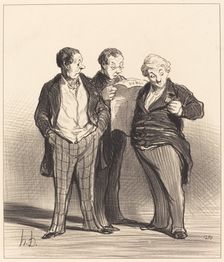 L'interdiction du port des décorations, 1848. Creator: Honore Daumier