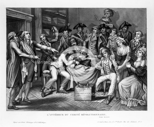 L'Intérieur du comité révolutionnaire, 1794.