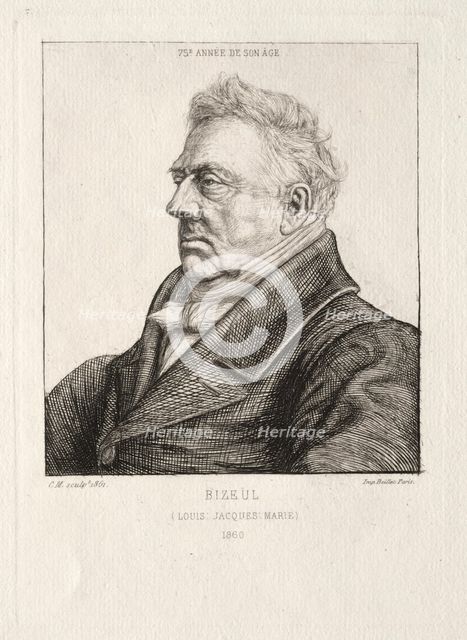 L. J. Marie Bizeul, a Breton Archaeologist, 1860-1861. Creator: Charles Meryon (French, 1821-1868).