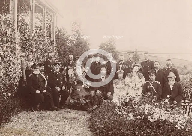 L.K. Telyakovsky - Governor-General of Yenisei province with his family and guests at...1890. Creator: Unknown.