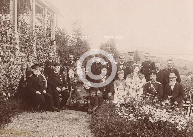 L.K. Telyakovsky - Governor-General of Yenisei province with his family and guests at...1890. Creator: Unknown.
