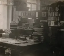 L.N. Tolstoi's study, in Iasnaia Poliana, 1908. Creator: Sergey Mikhaylovich Prokudin-Gorsky