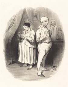 L'oeil du maitre, 1842. Creator: Honore Daumier