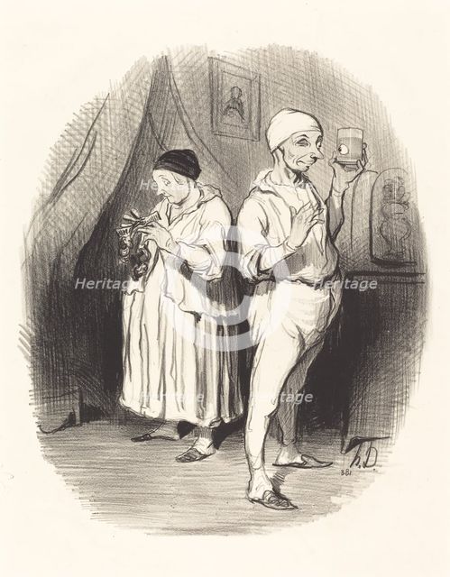 L'oeil du maitre, 1842. Creator: Honore Daumier.