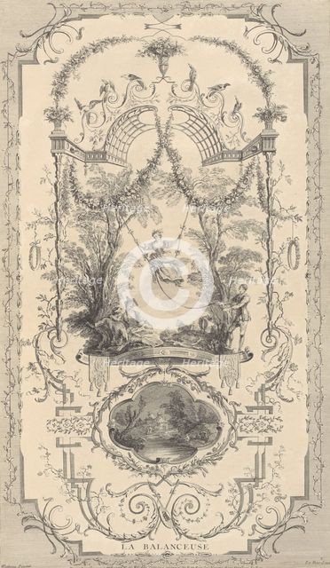 L'Oeuvre D'Antoine Watteau Pientre du Roy en son Academie Roïale de Peinture et Sculpt..., ca. 1740. Creator: Unknown.