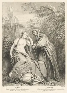 L'oeuvre d'Antoine Watteau (volume I), c. 1740. Creator: Various Artists after Antoine Watteau