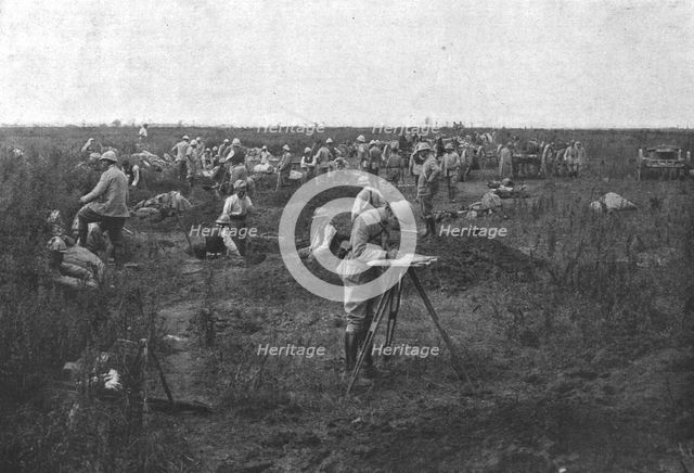 'L'offensive de la Somme: L'avance de la grosse artillerie', 1916. Creator: Unknown.