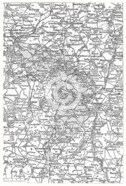 'L'offensive de la Somme; L'avance franco-britannique sur la Somme a la date 20 septembre', 1916. Creator: Unknown.