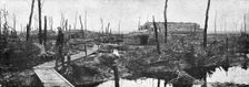 L'offensive ennemie dans les Flandres; Le terrain et les ouvrages ou l'ennemi avait..., 1918. Creator: Unknown