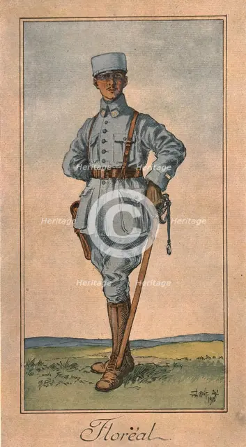 'L'Officier du second ete (juin 1915)', 1915. Creator: Jean Droit.