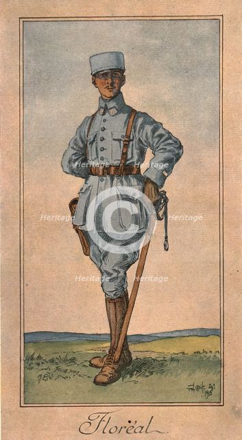 'L'Officier du second ete (juin 1915)', 1915. Creator: Jean Droit.