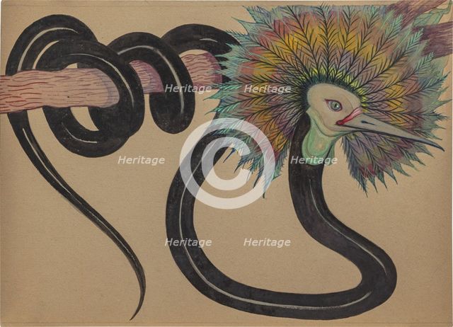 L'Oiseau-Serpent. Creator: Burnat-Provins, Marguerite (1872-1952).