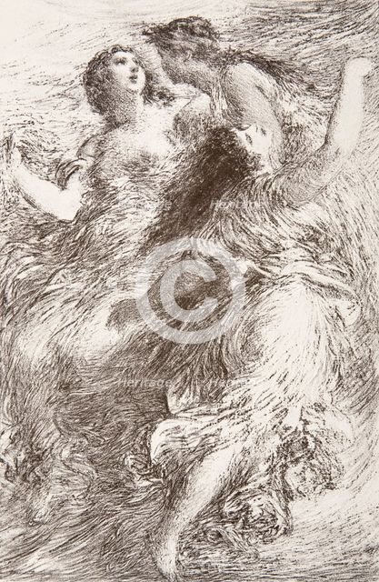 L'Or du Rhin, 1886. Creator: Henri Fantin-Latour.