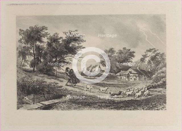 L'Orage, 1842. Creator: Charles Francois Daubigny.