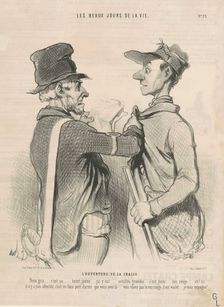 L'ouverture de la chasse, 19th century. Creator: Honore Daumier