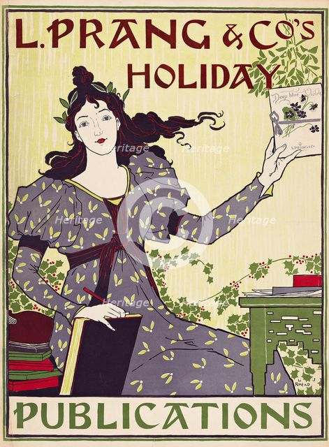L. Prang & Co's Holiday, 1895. Creator: Louis John Rhead.