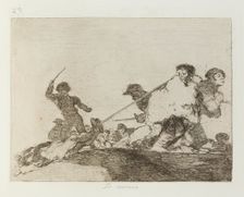 Lo merecia.; Los Desastres de la Guerra, Madrid 1863. Creator: Francisco Goya