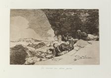 Lo mismo en otras partes.; Los Desastres de la Guerra, Madrid 1863. Creator: Francisco Goya