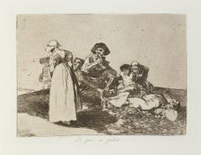Lo peor es pedir.; Los Desastres de la Guerra, Madrid 1863. Creator: Francisco Goya