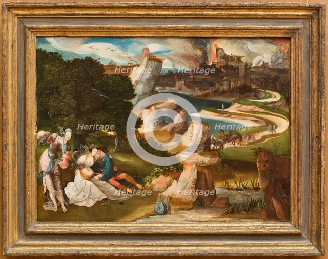 Lot and His Daughters, 1523. Creator: Jan de Cock.