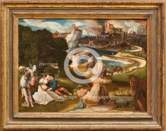 Lot and His Daughters, 1523. Creator: Jan de Cock.