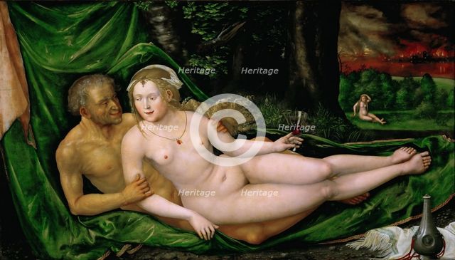 Lot and his Daughters, 1537. Artist: Altdorfer, Albrecht (c. 1480-1538)