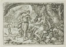 Lot and His Daughters, 1569. Creator: Etienne Delaune