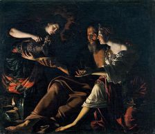 Lot and his Daughters, 1617. Creator: Guerrieri, Giovanni Francesco (1589-1657)