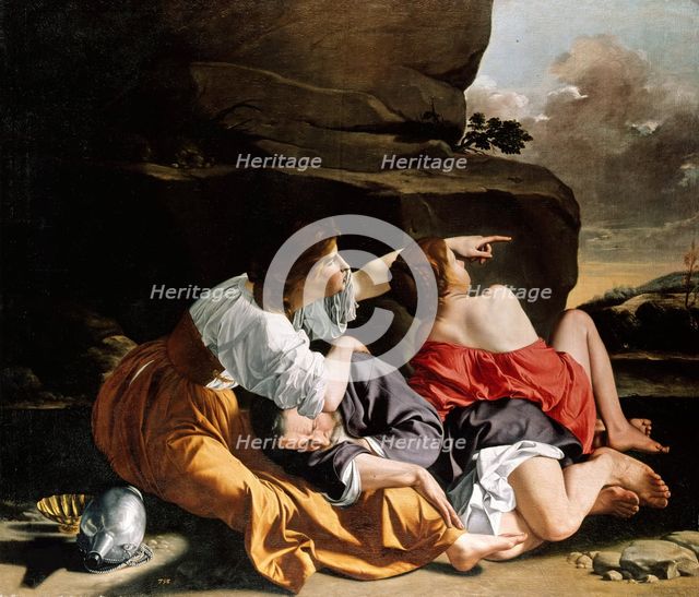 Lot and his Daughters, 1622. Creator: Gentileschi, Orazio (1563-1638).