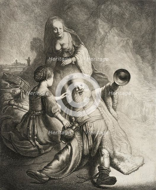 Lot and His Daughters, 1631. Creator: Jan Georg van Vliet.