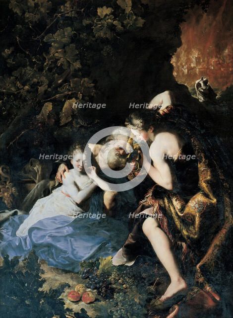 Lot and his Daughters, 1695-1696. Artist: Guidobono, Bartolomeo (1654-1709)