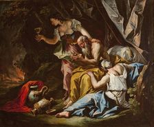 Lot and his Daughters, 1735-1739. Creator: Diziani, Gaspare (1689-1767)