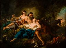 Lot and his Daughters, 1742. Creator: Troy, Jean-François de (1679-1752)