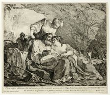 Lot and His Daughters, 1748. Creator: Joseph-Marie Vien the Elder