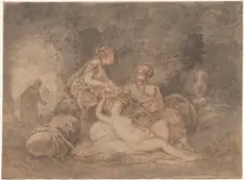 Lot and His Daughters, 1756. Creator: Antoine Pesne (French, 1683-1757)